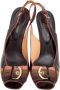 Sergio Rossi Pre-owned Fabric sandals Brown Dames - Thumbnail 2
