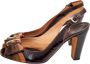 Sergio Rossi Pre-owned Fabric sandals Brown Dames - Thumbnail 3