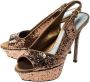Sergio Rossi Pre-owned Fabric sandals Gray Dames - Thumbnail 3