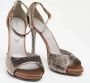 Sergio Rossi Pre-owned Fabric sandals Gray Dames - Thumbnail 3