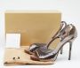 Sergio Rossi Pre-owned Fabric sandals Gray Dames - Thumbnail 8