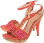 Sergio Rossi Pre-owned Fabric sandals Orange Dames - Thumbnail 3