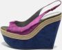 Sergio Rossi Pre-owned Fabric sandals Purple Dames - Thumbnail 2
