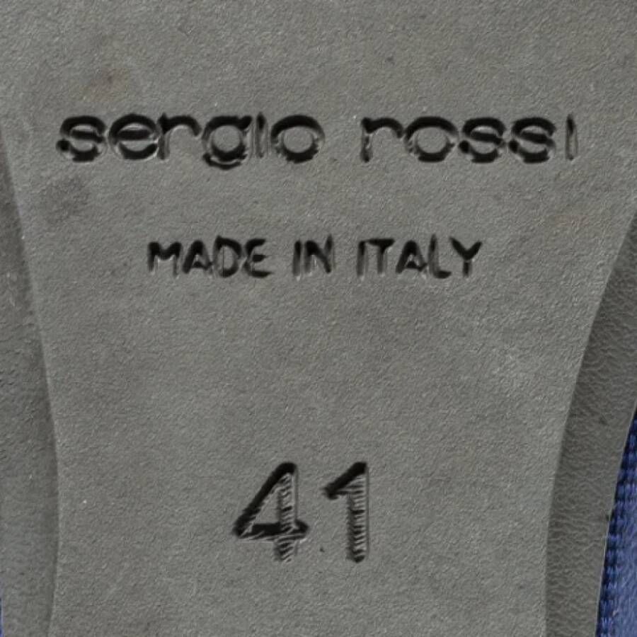 Sergio Rossi Pre-owned Fabric sandals Purple Dames