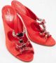 Sergio Rossi Pre-owned Fabric sandals Red Dames - Thumbnail 4