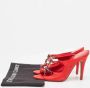 Sergio Rossi Pre-owned Fabric sandals Red Dames - Thumbnail 9
