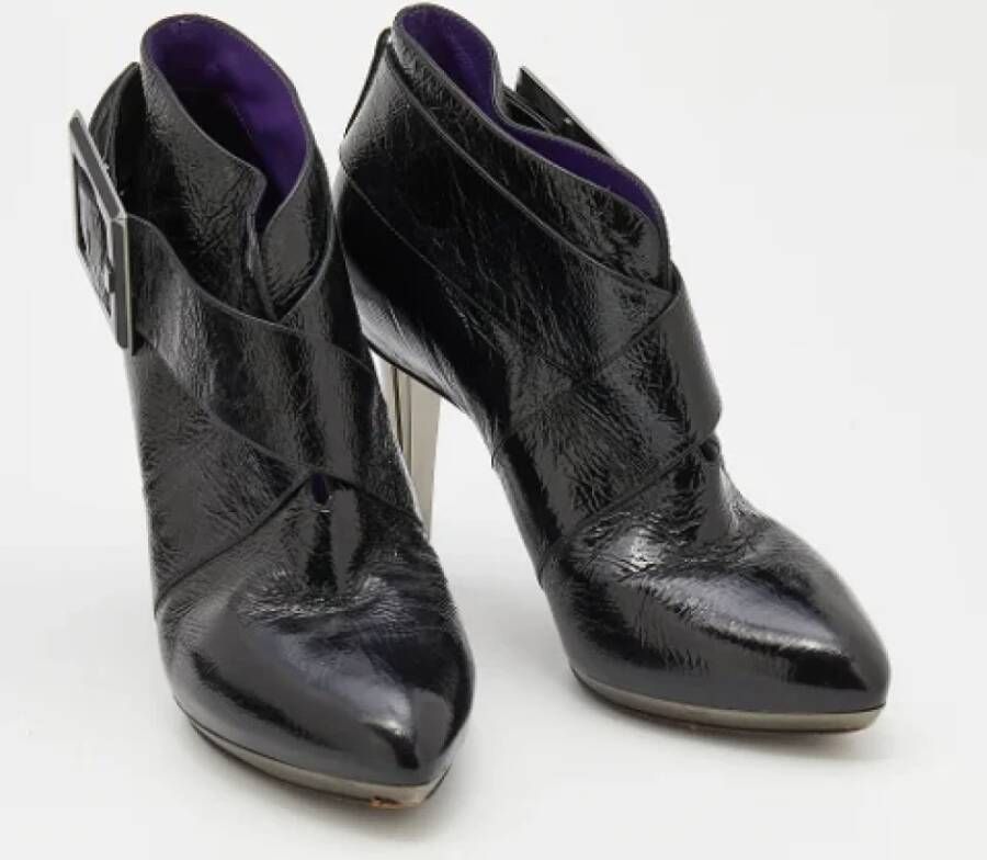 Sergio Rossi Pre-owned Leather boots Black Dames