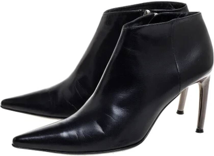 Sergio Rossi Pre-owned Leather boots Black Dames