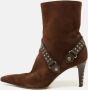 Sergio Rossi Pre-owned Leather boots Brown Dames - Thumbnail 2