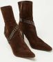 Sergio Rossi Pre-owned Leather boots Brown Dames - Thumbnail 4