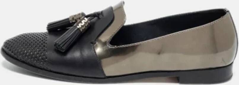 Sergio Rossi Pre-owned Leather flats Black Dames