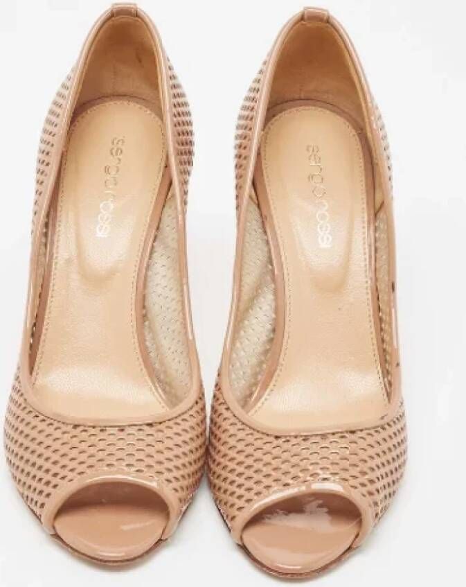 Sergio Rossi Pre-owned Leather heels Beige Dames