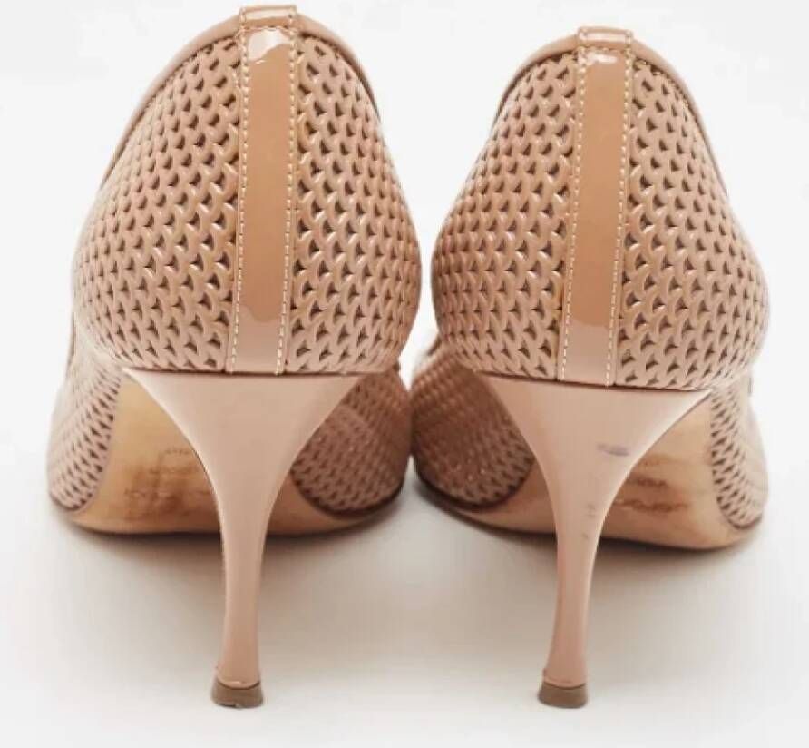 Sergio Rossi Pre-owned Leather heels Beige Dames