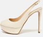 Sergio Rossi Pre-owned Leather heels Beige Dames - Thumbnail 2