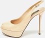 Sergio Rossi Pre-owned Leather heels Beige Dames - Thumbnail 2