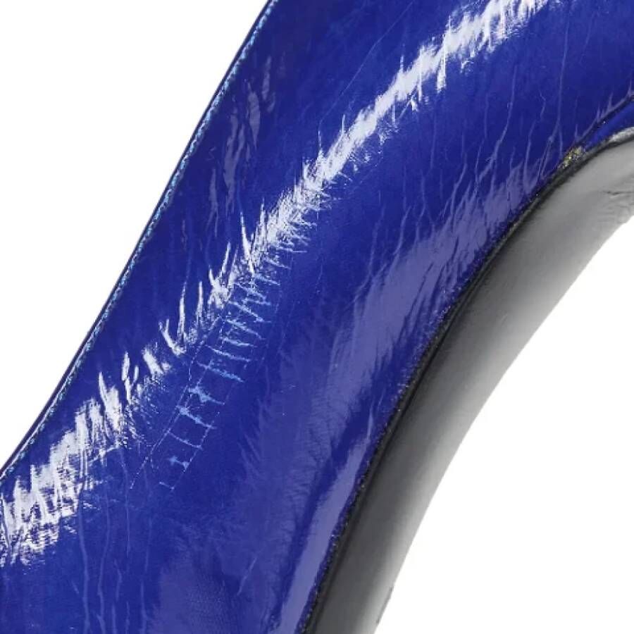 Sergio Rossi Pre-owned Leather heels Blue Dames