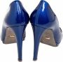 Sergio Rossi Pre-owned Leather heels Blue Dames - Thumbnail 4