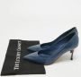 Sergio Rossi Pre-owned Leather heels Blue Dames - Thumbnail 9