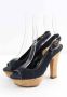 Sergio Rossi Pre-owned Leather heels Blue Dames - Thumbnail 4