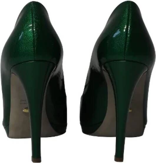 Sergio Rossi Pre-owned Leather heels Green Dames