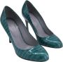 Sergio Rossi Pre-owned Leather heels Green Dames - Thumbnail 4