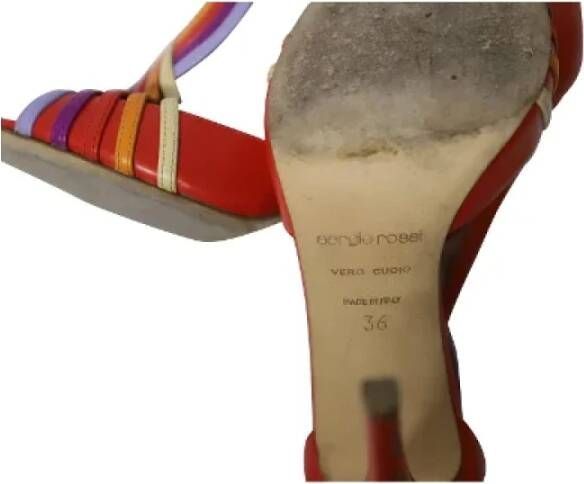 Sergio Rossi Pre-owned Leather heels Multicolor Dames