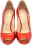 Sergio Rossi Pre-owned Leather heels Orange Dames - Thumbnail 4