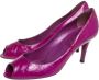 Sergio Rossi Pre-owned Leather heels Purple Dames - Thumbnail 3