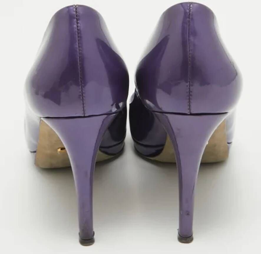 Sergio Rossi Pre-owned Leather heels Purple Dames