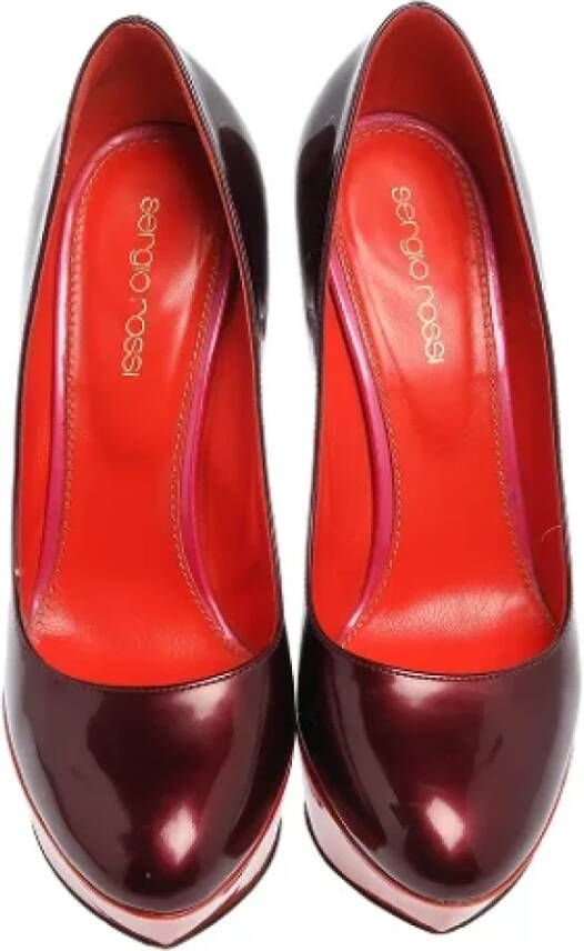 Sergio Rossi Pre-owned Leather heels Red Dames