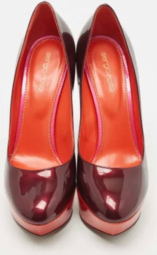 Sergio Rossi Pre-owned Leather heels Red Dames