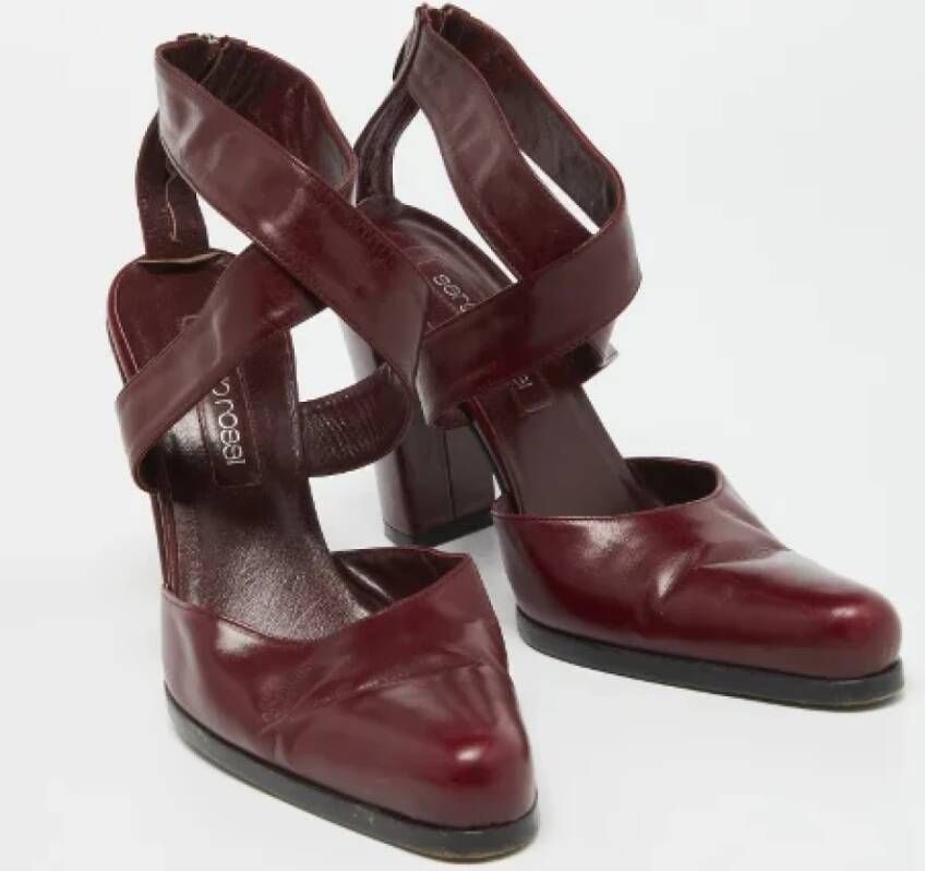 Sergio Rossi Pre-owned Leather heels Red Dames