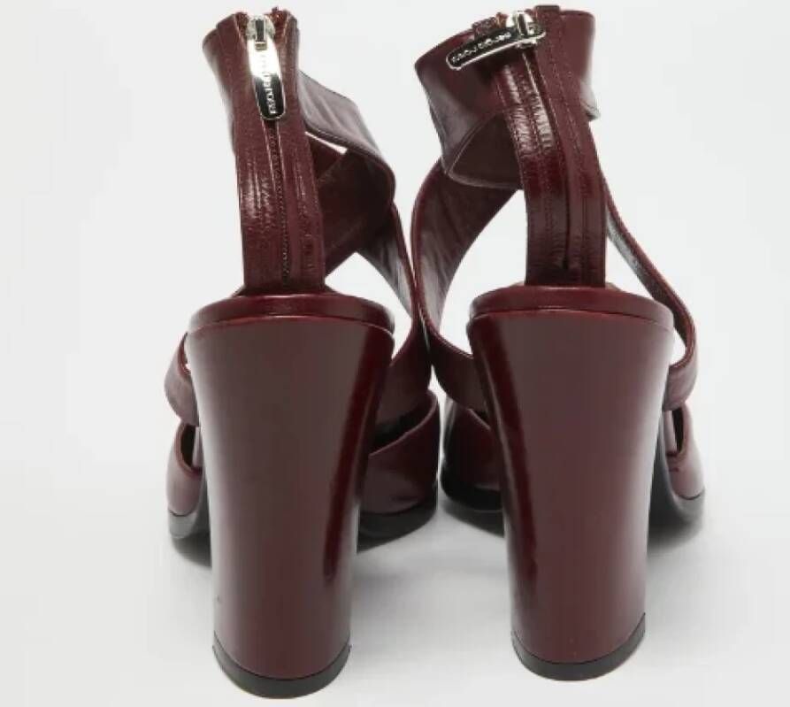 Sergio Rossi Pre-owned Leather heels Red Dames