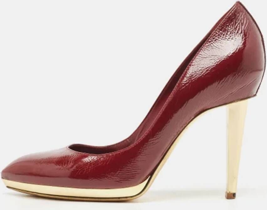 Sergio Rossi Pre-owned Leather heels Red Dames