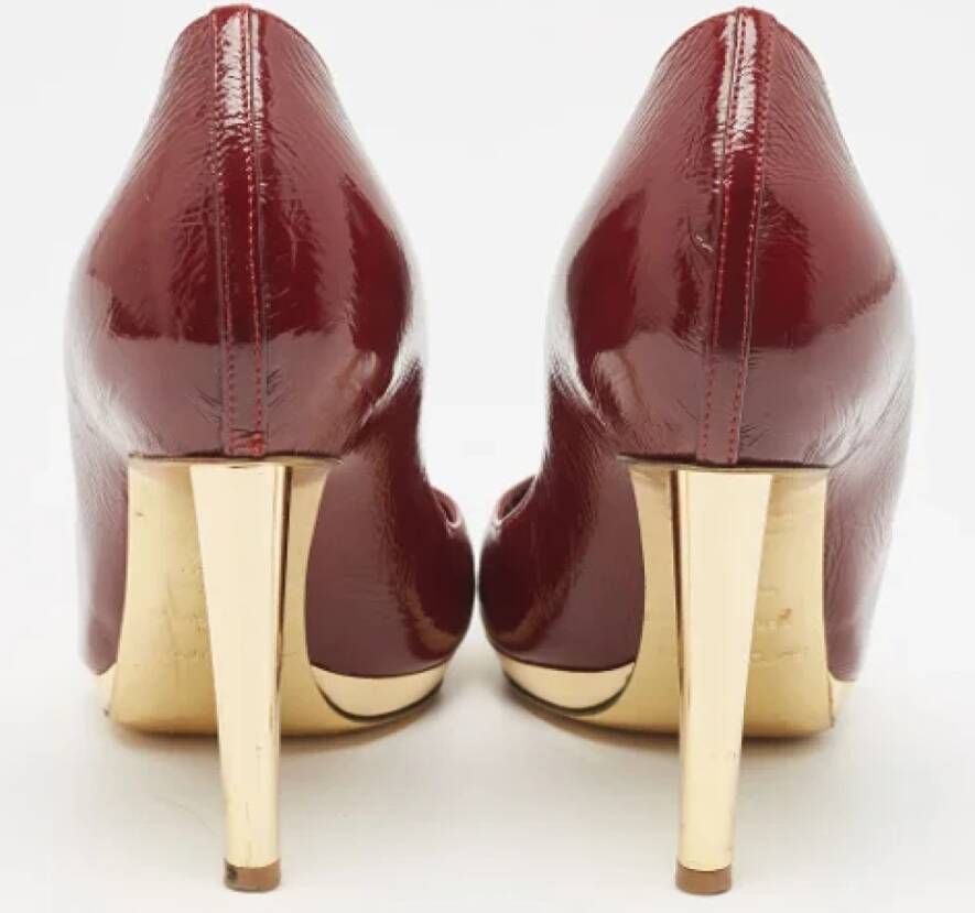 Sergio Rossi Pre-owned Leather heels Red Dames