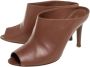 Sergio Rossi Pre-owned Leather mules Brown Dames - Thumbnail 3