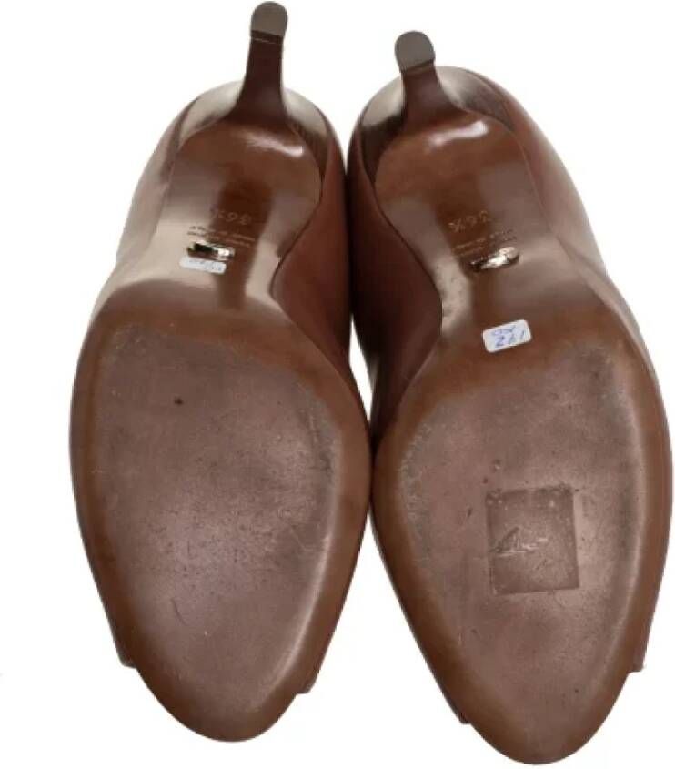 Sergio Rossi Pre-owned Leather mules Brown Dames