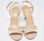 Sergio Rossi Pre-owned Leather sandals Beige Dames - Thumbnail 3