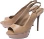 Sergio Rossi Pre-owned Leather sandals Beige Dames - Thumbnail 3