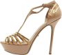 Sergio Rossi Pre-owned Leather sandals Beige Dames - Thumbnail 2