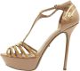 Sergio Rossi Pre-owned Leather sandals Beige Dames - Thumbnail 2