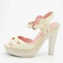 Sergio Rossi Pre-owned Leather sandals Beige Dames - Thumbnail 2