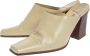 Sergio Rossi Pre-owned Leather sandals Beige Dames - Thumbnail 3