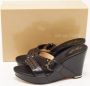 Sergio Rossi Pre-owned Leather sandals Black Dames - Thumbnail 9