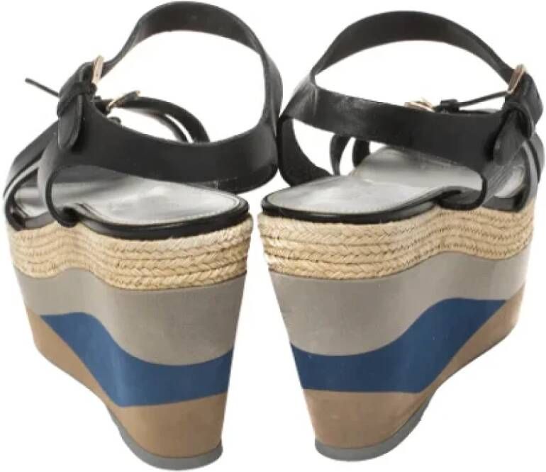 Sergio Rossi Pre-owned Leather sandals Black Dames