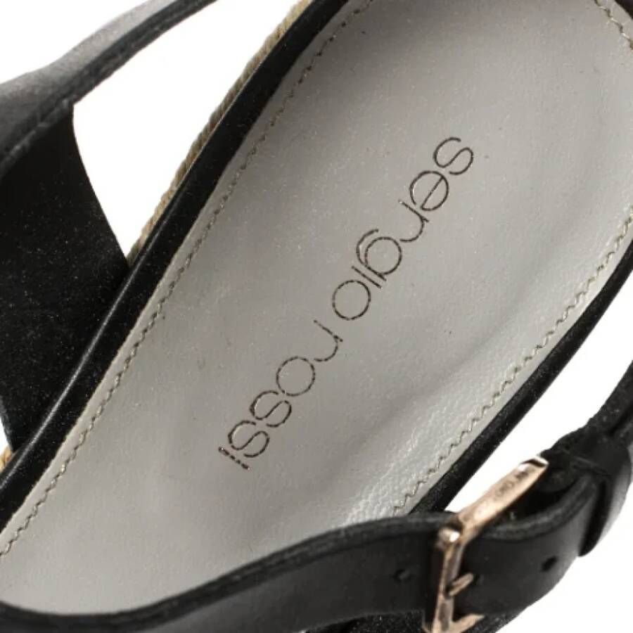 Sergio Rossi Pre-owned Leather sandals Black Dames
