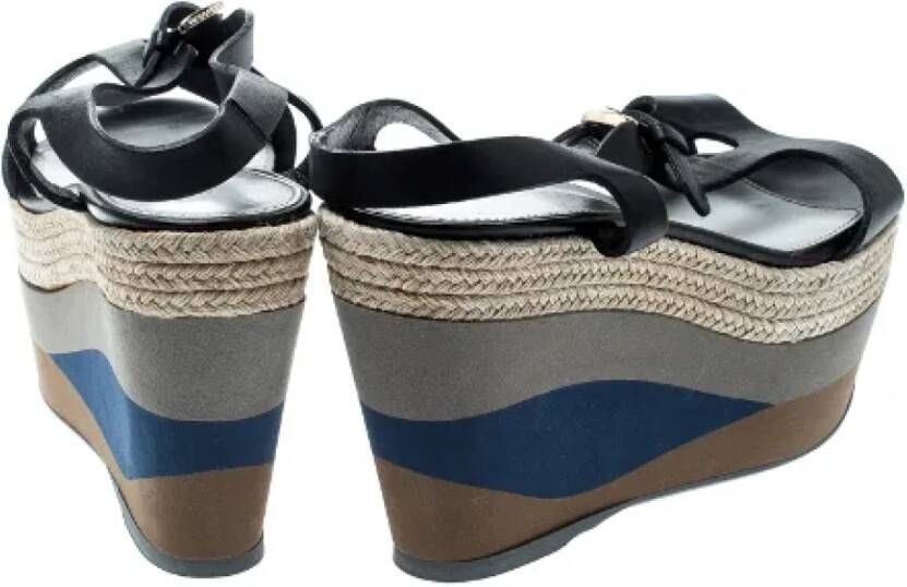 Sergio Rossi Pre-owned Leather sandals Black Dames