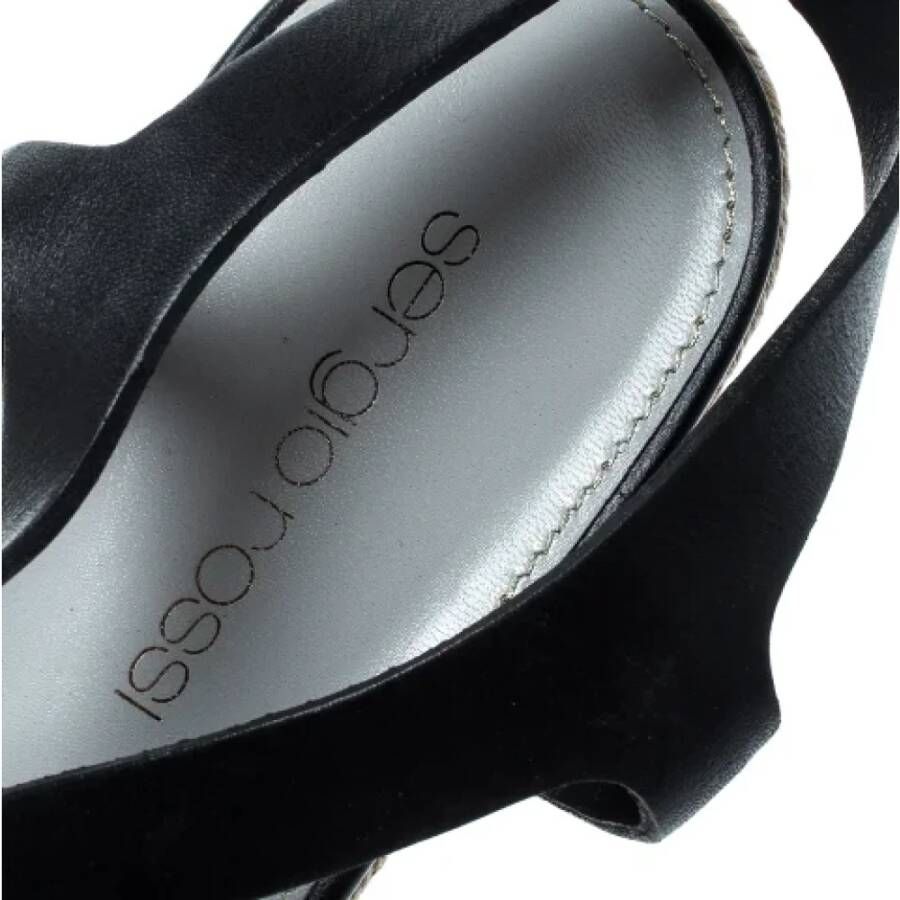 Sergio Rossi Pre-owned Leather sandals Black Dames