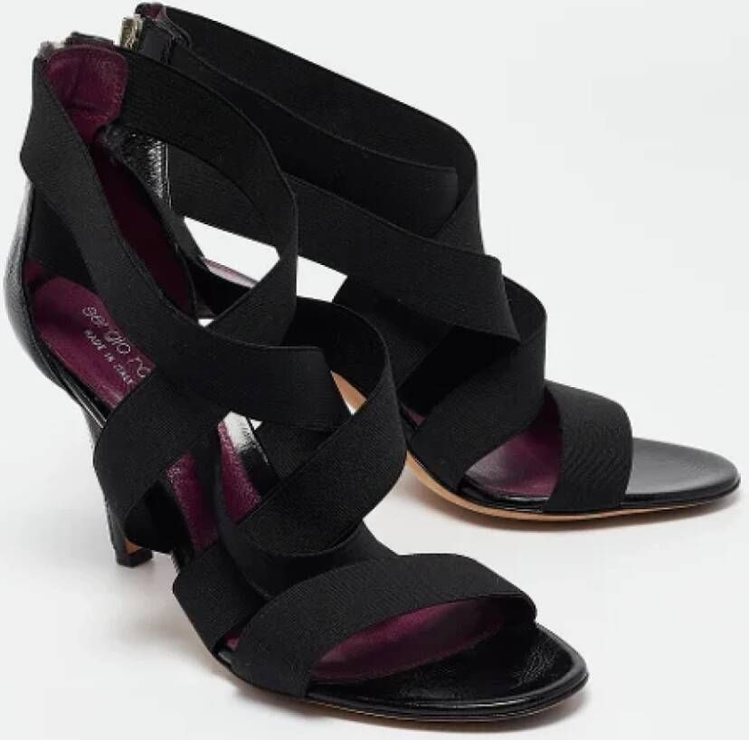 Sergio Rossi Pre-owned Leather sandals Black Dames