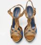 Sergio Rossi Pre-owned Leather sandals Blue Dames - Thumbnail 3